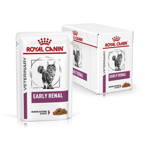ROYAL CANIN EARLY RENAL Feline кусочки в соусе, пауч (85 г) - фото2