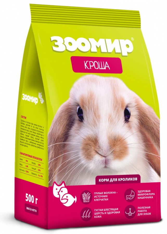 КРОША Корм для кроликов (500 г) Зоомир - фото