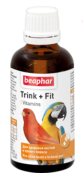 BEAPHAR TRINK + FIT Vitamins (50 мл) Витамины для птиц - фото