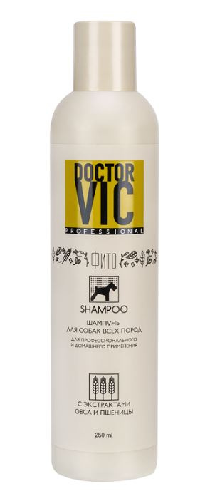 ШАМПУНЬ Doctor VIC Fito с экстрактом овса и пшеницы для собак (250 мл) - фото2