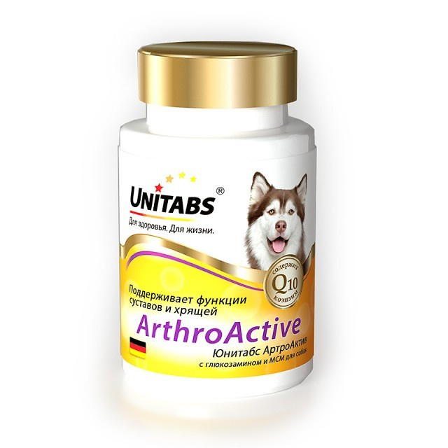 ЮНИТАБС (UNITABS) ArthroActive с глюкозамином и МСM для собак (100 табл) Экопром-Neoterica - фото2
