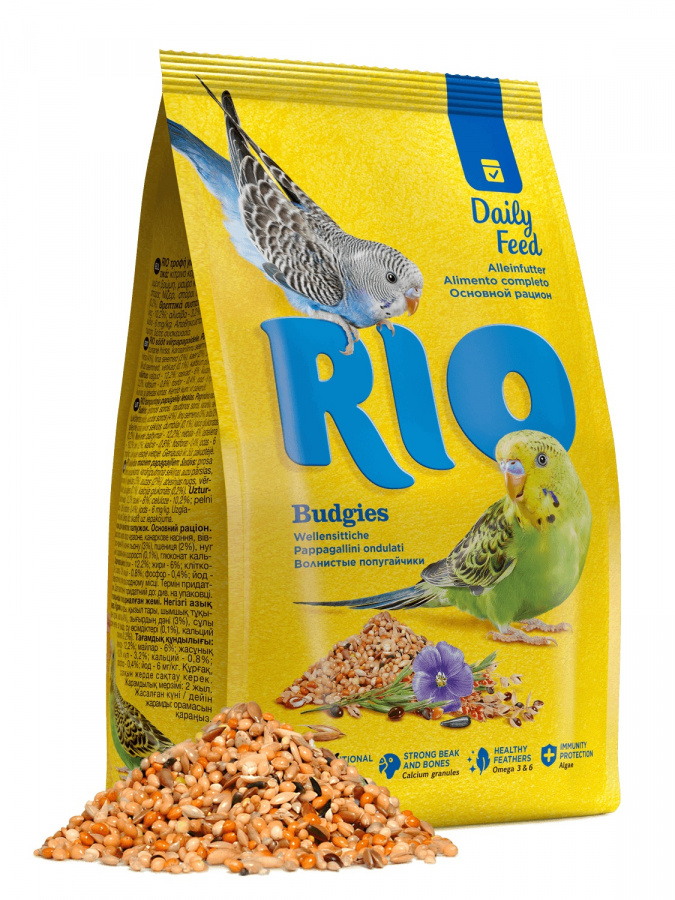 RIO Корм для волнистых попугайчиков. Основной рацион (1 кг) - фото