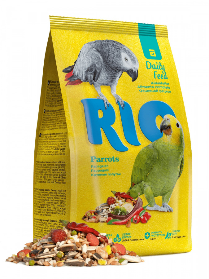 RIO Корм для крупных попугаев. Основной рацион (500 г) - фото