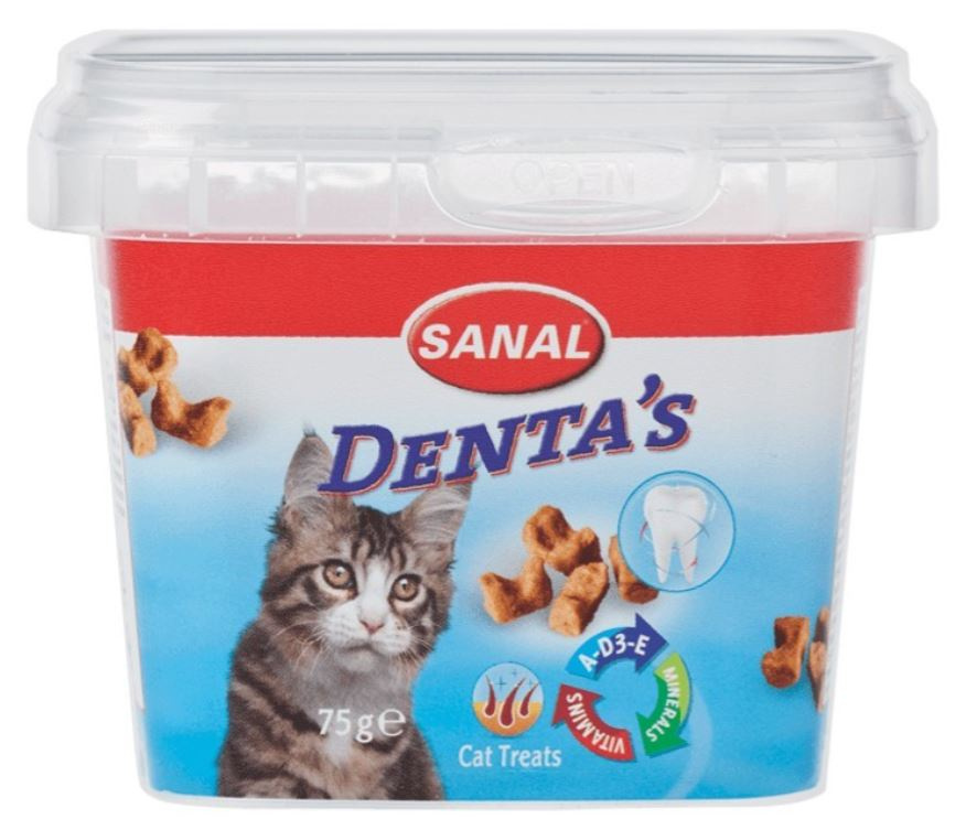 SANAL DENTA'S (75 г) лакомство для чистки зубов, для кошек - фото2