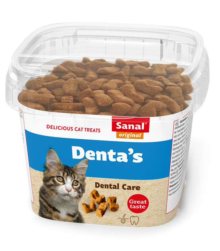 SANAL DENTA'S (75 г) лакомство для чистки зубов, для кошек - фото