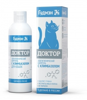 ДОКТОР шампунь с климбазолом для кошек (200 мл) Биопрогресс - фото