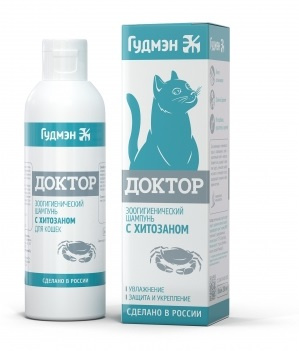 ДОКТОР шампунь с хитозаном для кошек (200 мл) Биопрогресс - фото