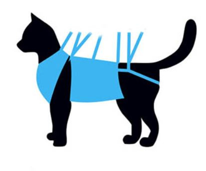 Попона ТАЛИСМЕД послеоперационная для кошек (большая) - фото