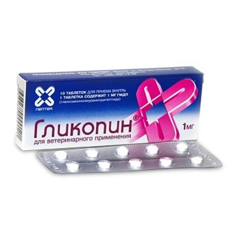 ГЛИКОПИН Иммуномодулятор для животных (10 табл. х1 мг) Пептек (Глюкозаминилмурамилдипептид) - фото
