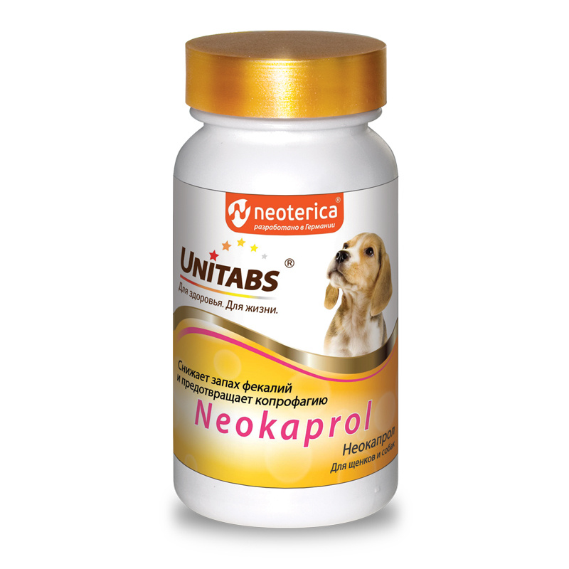 ЮНИТАБС (UNITABS) Neocaprol для щенков и собак (100 табл) Экопром-Neoterica - фото