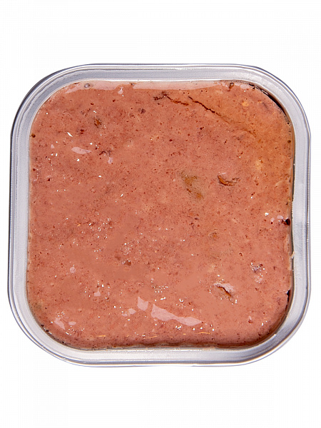 MONGE FRESH Pate with Bocconcini Salmon (лоток 100 г) паштет с кусочками, лосось для собак - фото2