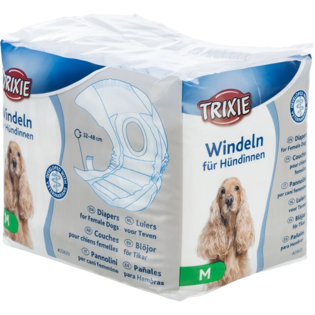 TRIXIE Dog Diapers Подгузники для собак, размер M (12 шт) - фото