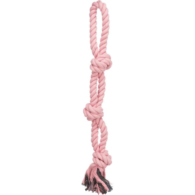 TRIXIE Playing Rope Верёвка узловая двойная х/б (60 см) - фото2