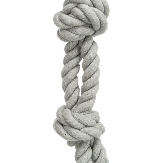 TRIXIE Playing Rope Верёвка узловая двойная х/б (60 см) - фото4