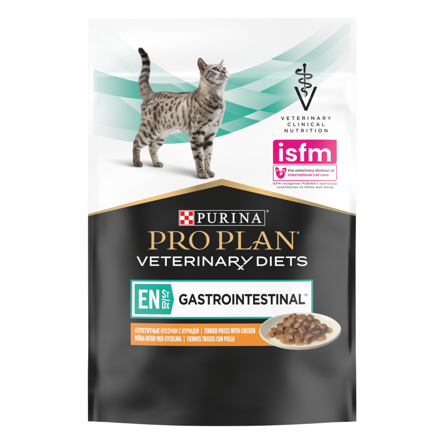 Pro Plan VD Cat EN Gastrointestinal с курицей (пауч 85 г) - фото