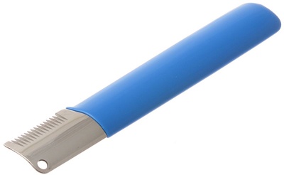 HELLO PET Нож для тримминга редкозубый (синий) - фото