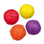 TRIXIE Toy Ball, Natural Rubber Мяч резиновый, с пищалкой (6 см) - фото
