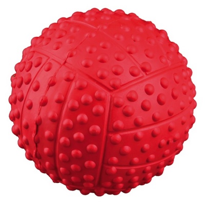TRIXIE Sport Ball, Natural Rubber Мяч резиновый, с пищалкой (5,5 см) - фото
