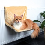 TRIOL Гамак для кошек с креплениями, плюшевый, бежевый - фото