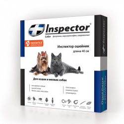 ИНСПЕКТОР (Inspector Collar) Ошейник для мелких собак и кошек (40 см) Экопром-Neoterica (Фипронил + пирипроксифен + ивермектин) - фото
