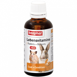 BEAPHAR LEBENSVITAMINE Multi-Vitamintropfen (50 мл) Витамины для грызунов и кроликов - фото