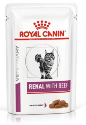 ROYAL CANIN RENAL Feline with Beef Ренал с говядиной, пауч (85 г) - фото