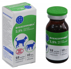 ФЛЕКСОПРОФЕН 2,5 % (Кетопрофен) раствор для инъекций (10 мл) Vic - фото
