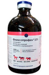 ФЛЕКСОПРОФЕН 10 % (Кетопрофен) раствор для инъекций (100 мл) Vic  - фото
