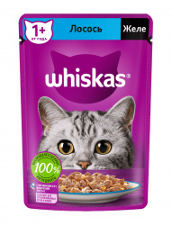 WHISKAS® «Желе с лососем» д/кошек (75 г) - фото, картинка WHISKAS® «Желе с лососем» д/кошек (75 г) - фото