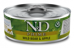 FARMINA Prime Adult Boar and Apple (80 г) кабан и яблоко для взр. кошек - фото