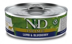 FARMINA Prime Adult Lamb and Blueberry (80 г) ягненок и черника для взр. кошек - фото