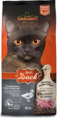 LEONARDO ADULT DUCK (15 кг) с уткой для взрослых кошек  - фото