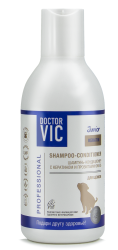 ШАМПУНЬ-Кондиционер Doctor VIC с кератином и провитамином B5 для щенков (200 мл) - фото