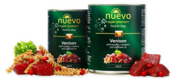 NUEVO Dog Adult Venison & Noodles & Cowberry (400 г)  с олениной, лапшой и брусникой для взр. собак - фото
