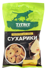 TiTBiT Сухарики с сыром для собак (55 г) - фото