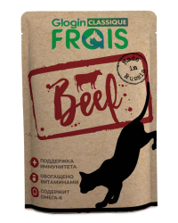 FRAIS CLASSIQUE BEEF (пауч 85 г) для взрослых кошек с говядиной в нежном соусе - фото