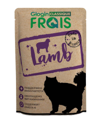 FRAIS CLASSIQUE LAMB (пауч 85 г) для взрослых кошек с ягненком в нежном соусе - фото