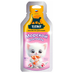 TiTBiT Морской коктейль, лакомство для кошек (15 г) - фото, картинка TiTBiT Морской коктейль, лакомство для кошек (15 г) - фото