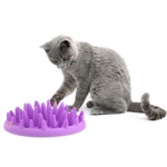 NORTHMATE CATCH Интерактивная миска для кошек, фиолетовая  - фото