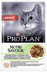 Pro Plan Nutrisavour Adult (пауч 85 г) кусочки с ягненком в желе - фото