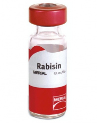 РАБИЗИН (RABISIN) Вaкцинa для животных, 1 фл.= 1 доза Merial - Boehringer (срок годности 04.04.2026) - фото