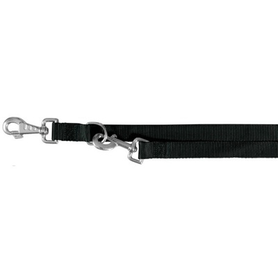 TRIXIE Classic Adjustable Lead Поводок-перестежка M-L, нейлон (черный)  - фото