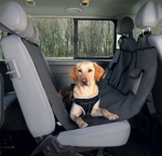 TRIXIE Car Seat Cover Чехол на сиденье автомобиля нейлон черный/ коричневый (1.40 х 1.45 м) - фото