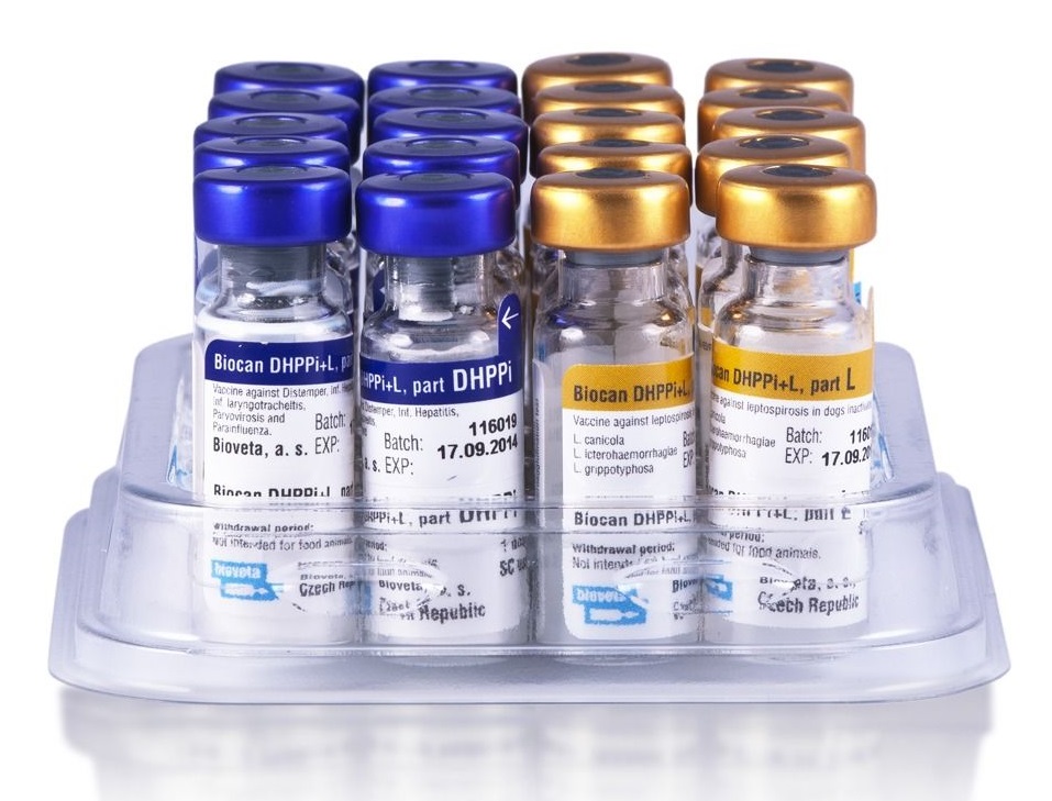 Вакцина для собак Биокан DHPPI+LR против чумы, бешенства, лептоспироза, производитель - Bioveta