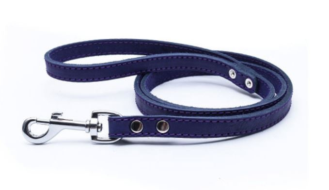 GRIPALLE Поводок Бест кожаный (16-135S, фиолетовый) - фото