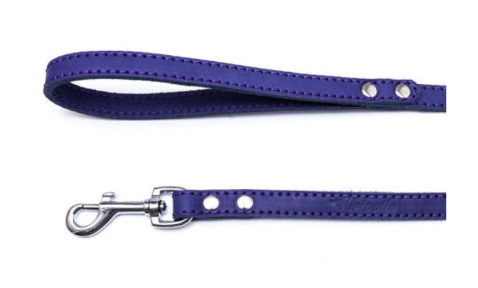 GRIPALLE Поводок Бест кожаный (16-135S, фиолетовый) - фото2