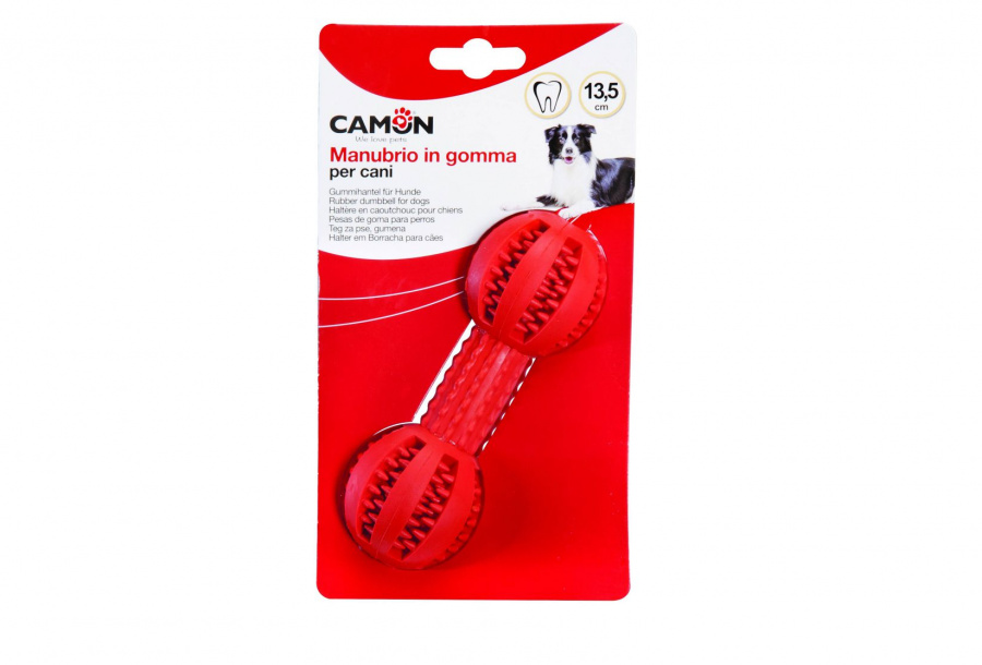 CAMON Гантеля массаж зубов из резины для собак (13,5 см) - фото2