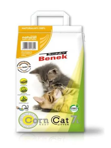 S.BENEK Corn Cat (7 л) Наполнитель кукурузный комкующийся - фото2