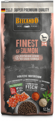 BELCANDO FINEST GRAIN-FREE SALMON (12,5 кг) с лососем беззерновой для взр. собак мелких пород   - фото