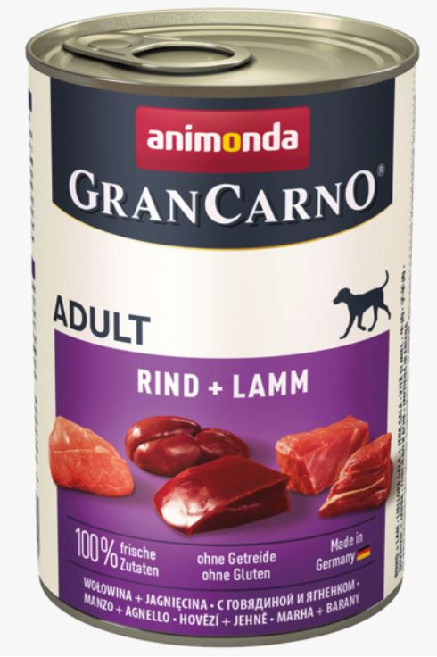 ANIMONDA GRAN CARNO ADULT (400 г) Говядина и ягненок, для взрослых собак - фото